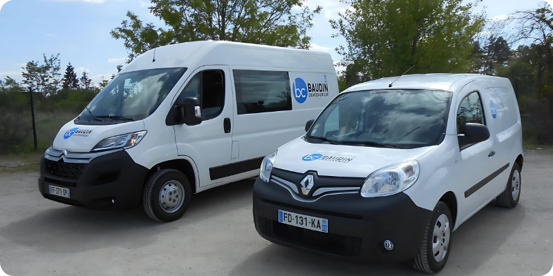 Photo véhicules utilitaires de l'entreprise Baudin Chateauneuf