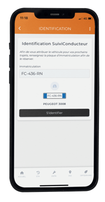 Identification application SuiviConducteur
